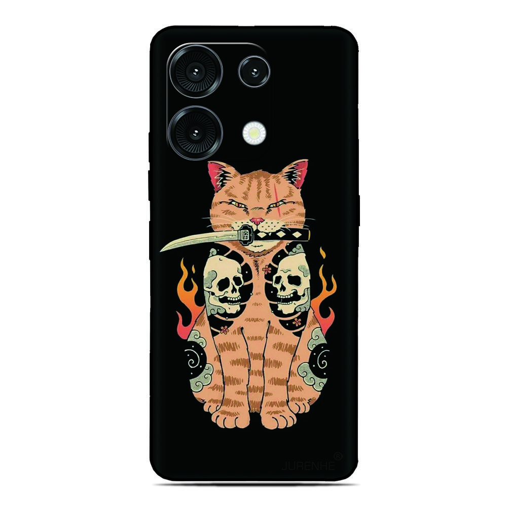 Samurai Mask Phone Case For Oukitel C69 C3 C2 C68 C62 C61 C57s C57 C58 P1 C1 Pro C59 C53 C51 C50 C38 C36 C35 C21 WP50 Cover