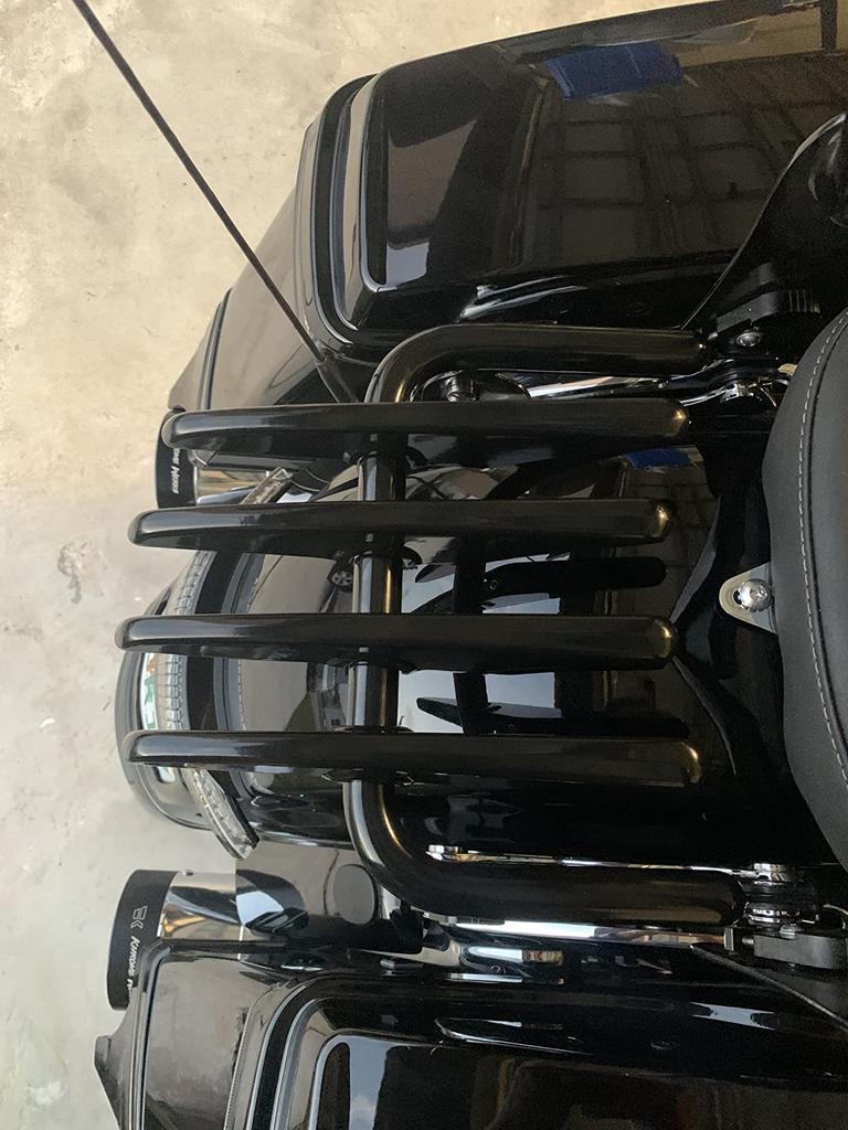 Черный багажник Stealth для Harley Electra Street Glide Road King FLHX FLHT 2009-22