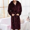 Халат Пижамы на талии со шнуровкой, антифриз, открытый стежок, мужской плюшевый халат с капюшоном, шаль, банный халат для спальни