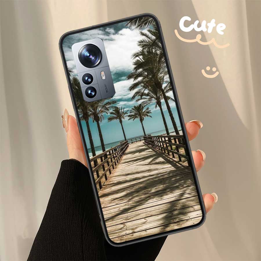 Beach Scenery Coconut Tree Phone Case For Xiaomi Poco X7 X6 X5 X4 X3 GT NFC M4 M5 Pro 5G M3 Mi F6 F5 F4 F3 F2 F1 Capa Coque TPU