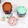 1PCS Nordic Style Leather Storage Tray Desktop Organizer For Key Jewelry Cosmetic Storage Box Folding Organizer Home Decoration