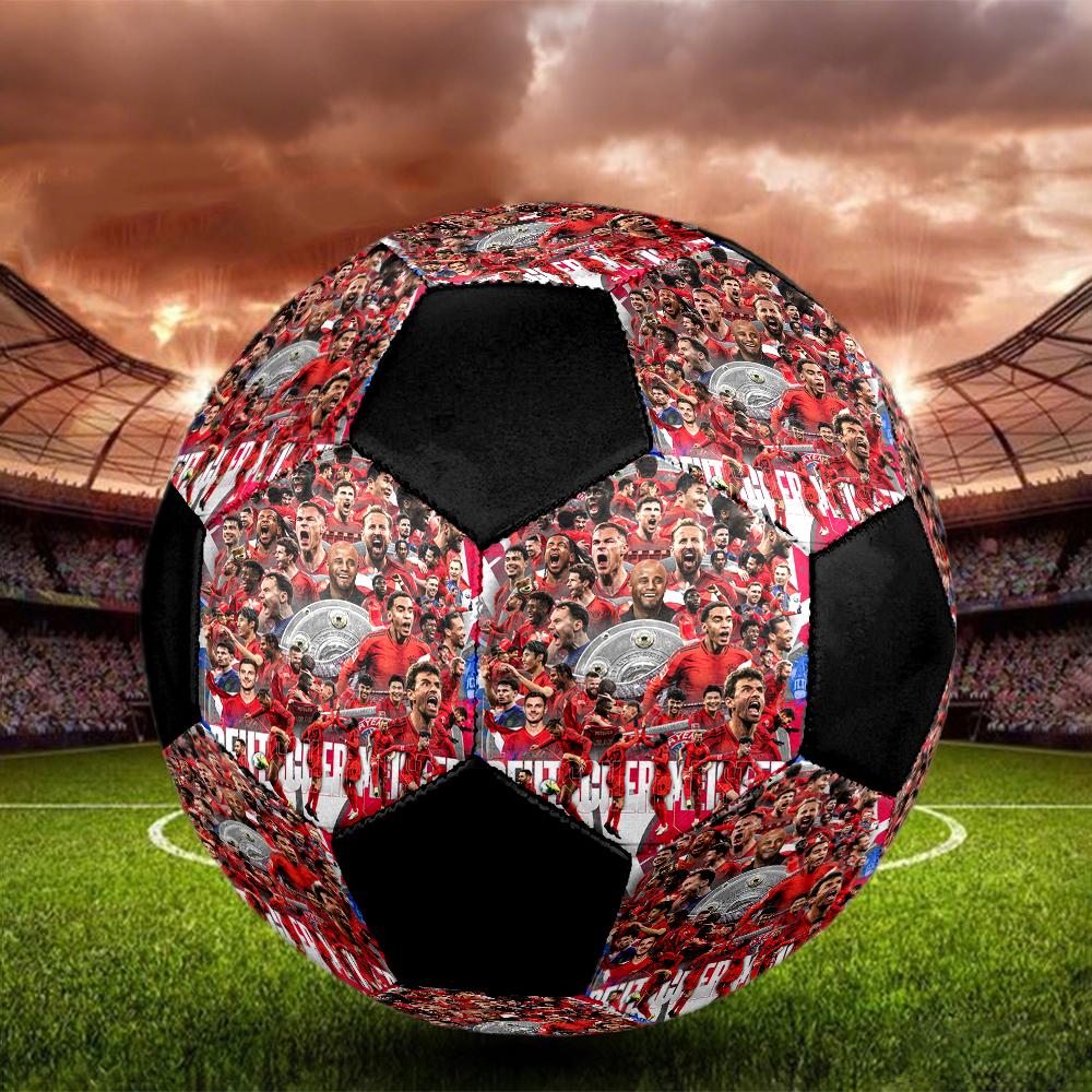 Bayer 04 Leverkusen Indoor Soccer Ball Colorful Machine Stitched PVC Size 5 Team Training Competition Ready Durable High-Bounce Cool Sports Gift