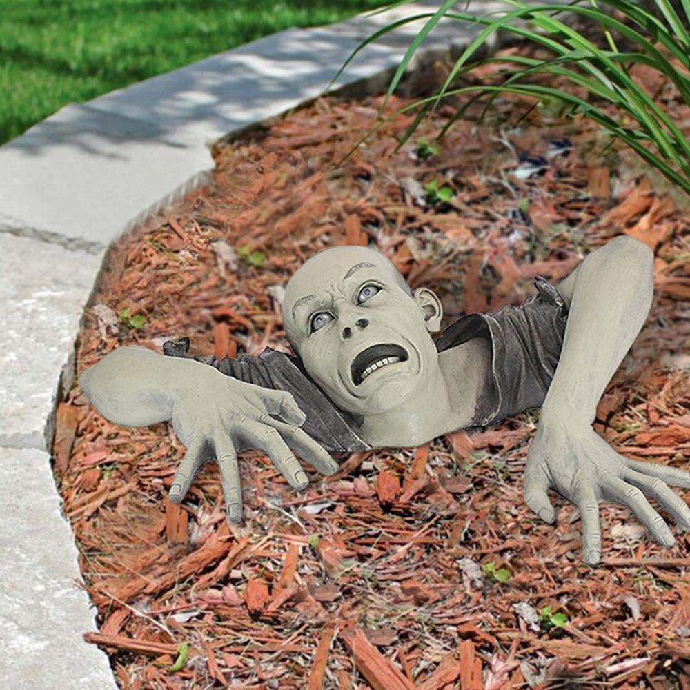 Хэллоуин Ползущий Зомби Ужас Реквизит Садовая Статуя Наружная Оформление Кладбища