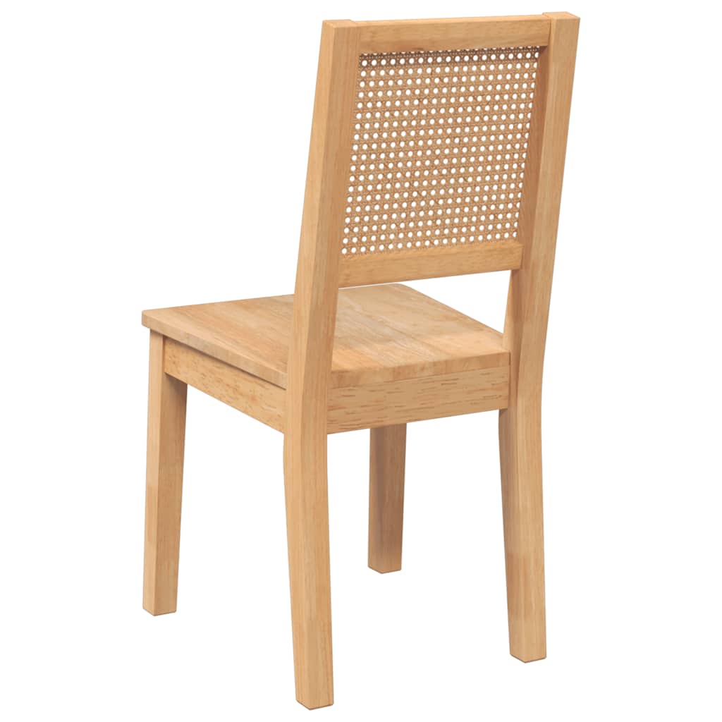 Dining Chairs 2 pcs Solid Rubberwood