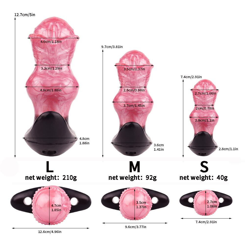 FAAK Wireless Control Vibrating Strapon Silicone Anal Plug size S M L Wearable Fanytasy Horse Butt Plug with Large Tail BDSM