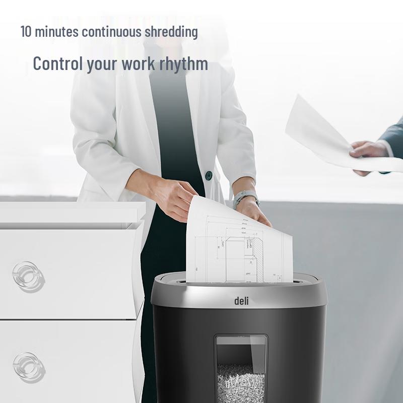 Deli Office & Home Desktop Paper Shredder CN plug (adapter included)