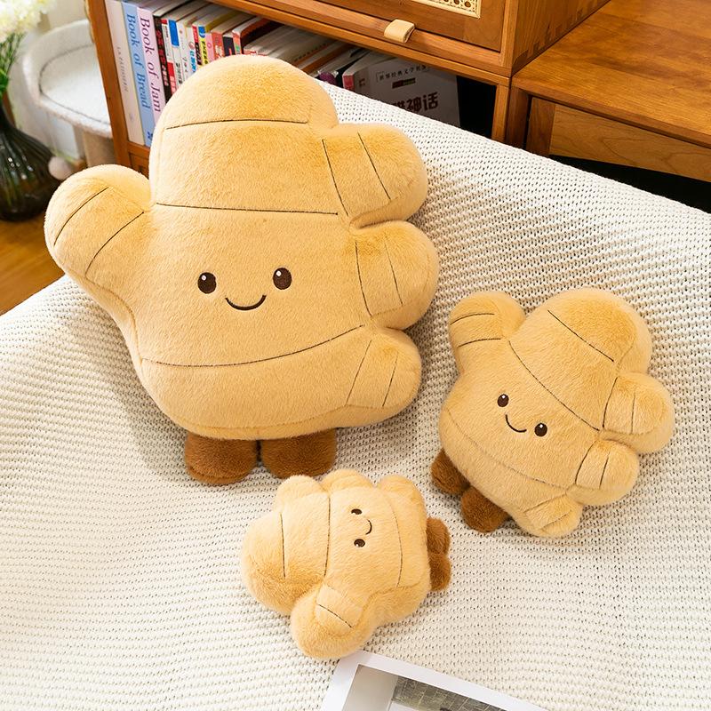 Креативная кукла-имбирь, плюшевая игрушка, имитация овощной подушки, большая кукла