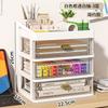 Desktop Jewelry Organizer Box Multi-Layer Storage for Office Stationery Pencils Student Supplies Bedroom Study Desk Organization