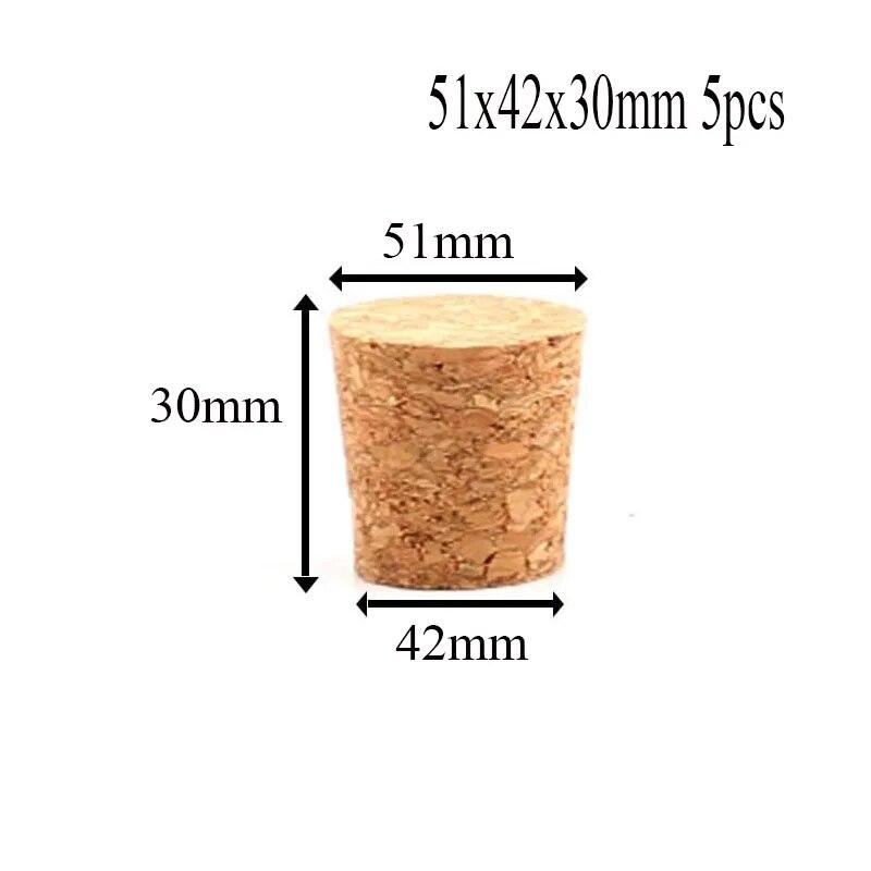 5/100pc Tops DIA 8mm To 58mm Wooden Cork Lab Test Tube Stopper Kettle Pudding Bottle Cork Cap Burette Tube Wood Plug Cork Stopper
