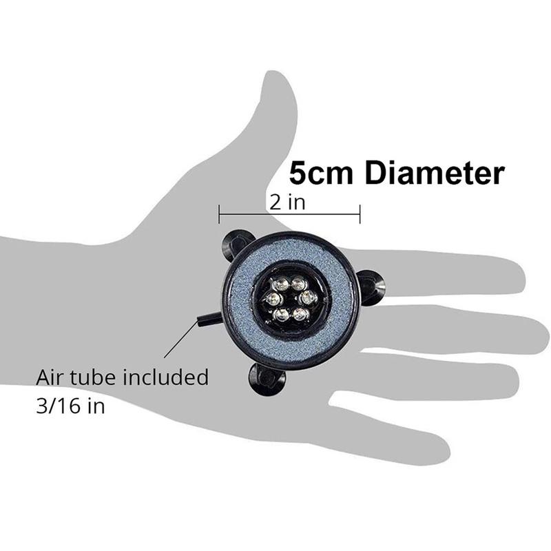 Светодиодный водонепроницаемый аквариумный светильник с изменяющимся цветом Круглый светильник-аэратор для аквариума Декоративная лампа Этот светильник идеально подходит для аквариума, бассейна