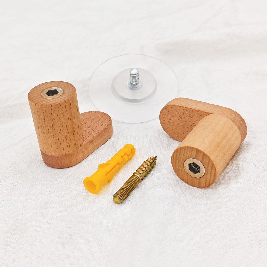 Simplicity, крючки из бука, крючки для одежды в форме подковы, настенные крючки за дверьми, неперфорированные крючки для одежды и головных уборов, настенные крючки для спальни