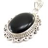 [E5044] - Silver 'Oracle' Onyx Pendant