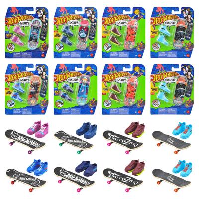 Hot Wheels Skate Базовая серия Ассортимент Транспортных средств 16 Фингерскейтов с Коробкой Возраст Игрушки, Обувь, Набор, 5+, Многоцелевой, 987G-HGT46