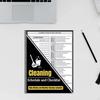 Cleaning Notebook Log Book Portable Lightweight Multi-purpose Practical for Busy Women