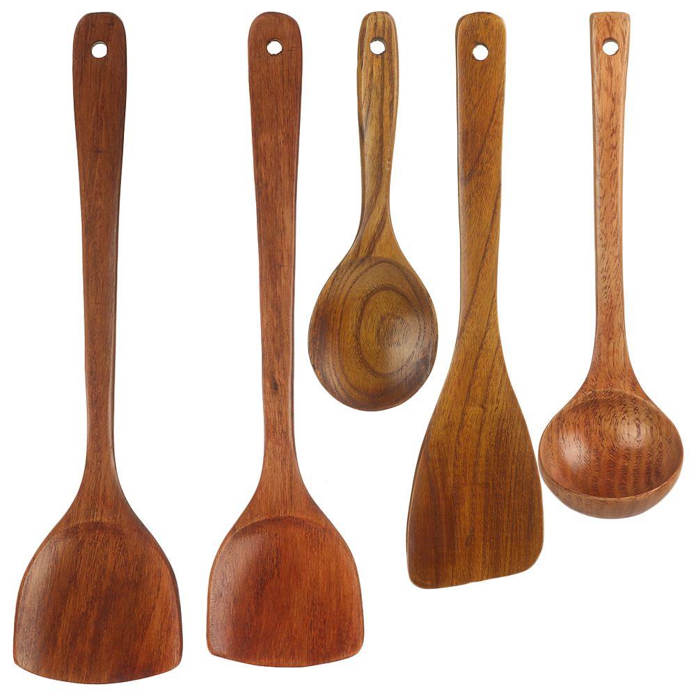 Kitchenware Home Kitchen Natural Bamboo Salad Shovel Cooking Spatulas Wood Utensils Wooden Spoons
