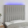 VidaXL LED Headboard Bedroom Furniture Single Bed Accessory Headboard Interior Light Grey 3122644