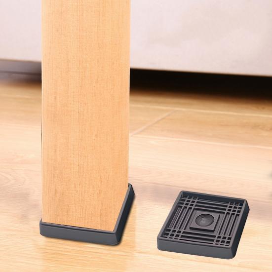 Furniture Caster Cup Round Square Bed Couch Chair Feet Bed Stopper Non-slip Furniture Coaster Mat Anti-Sliding Gripper Hardwood Floor Protector Pad
