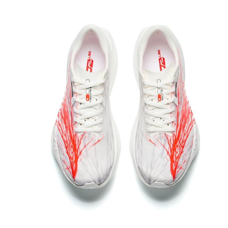 Anta Кроссовки для бега Zone 2 Heart Rate SE Мужские Низкие Papyrus White/Neon Bright Dark Red 912645529-9