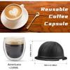 5Pcs Refillable Coffee Capsule Vertuo Pods, 230ml Reusable Refill Vertuoline Pod Coffee Capsule Filter Cup for Nespresso Vertuoline Machine