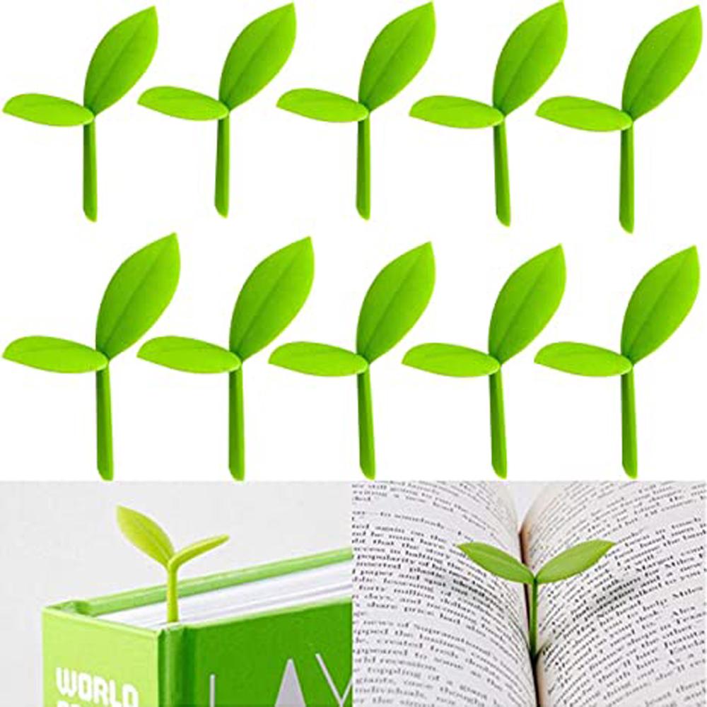Stationery Silicone Sprout Bookmark Grass Buds Bookmark Little Grass Bud Little Leaves Bookmark