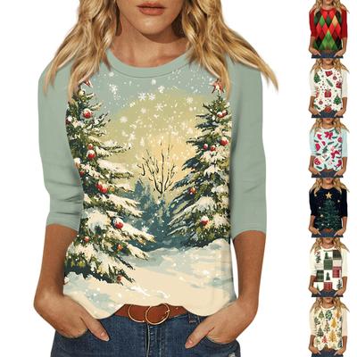 Женский модный повседневный пуловер с рукавами 3/4 и воротником-стойкой