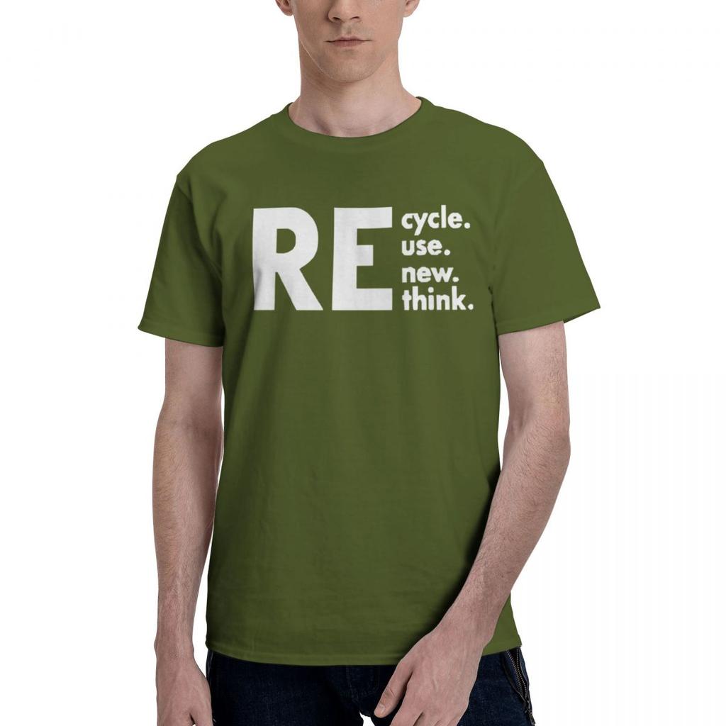 Walmart Recycle Renew Rethink 100 Cotton Casual Breathable Confortable Shirt Funny Mens TShirts Funny Gifts