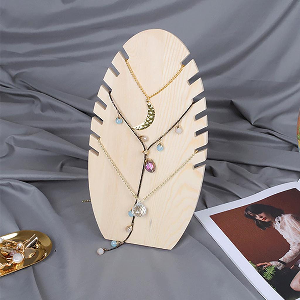 Подставка для ювелирных изделий из дерева, настольный органайзер для ожерелий, держатель для хранения