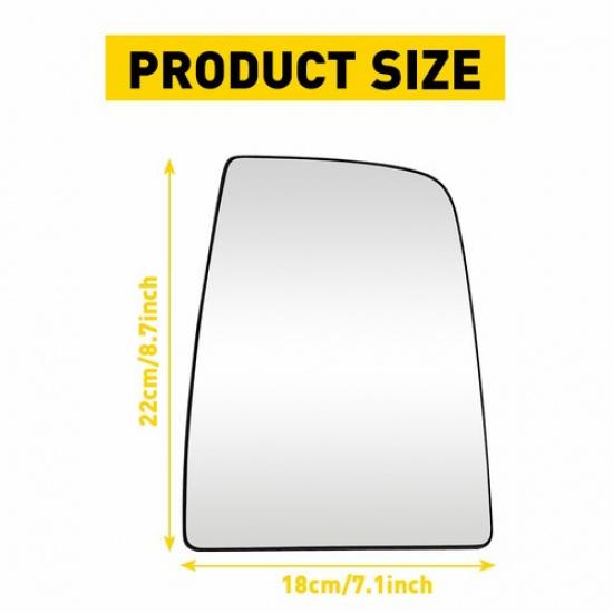 Heated Mirror Glass Upper Passenger Side For 2015- Ford Transit 150 250 350