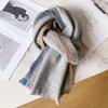 Шарф из чистой шерсти женский осенне-зимний подарок на день рождения высококачественный новый универсальный вязаный теплый шарф-шаль