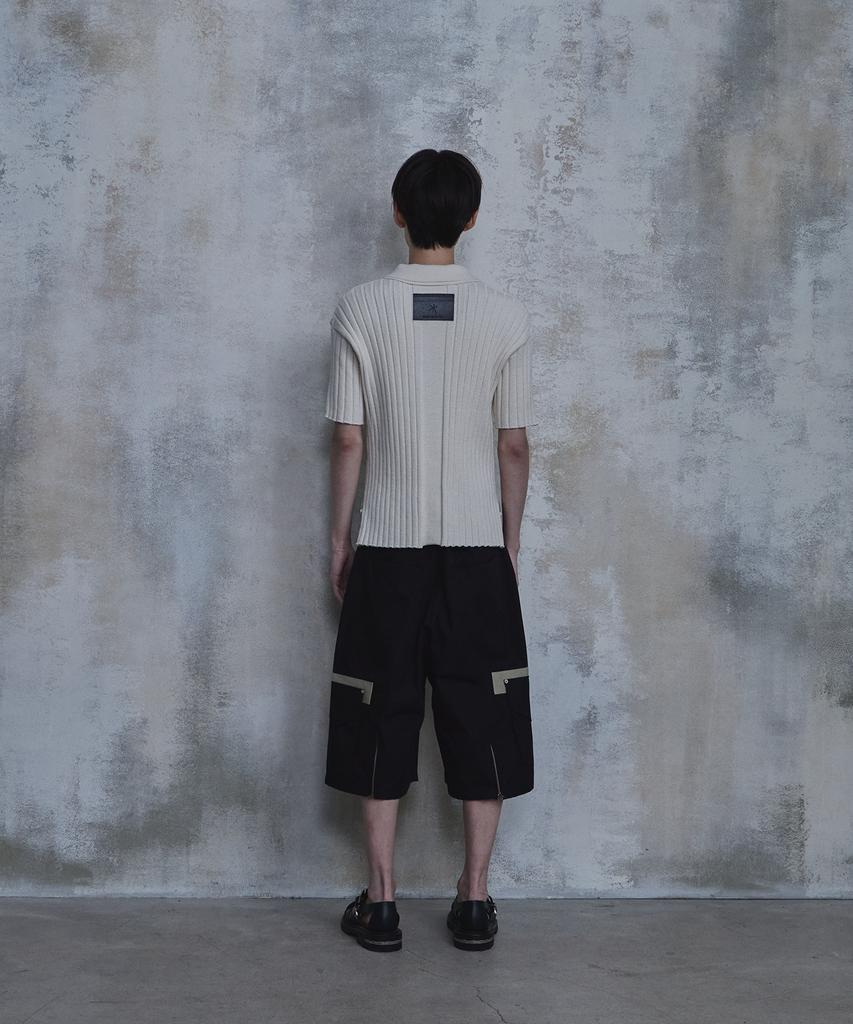 PARADIGMFILM [Ep.02] Double Collar Half Zip-Up Knit (Ivory)