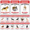 Warning Dog Metal Tin Sign, Funny Area Patrolled By Pug Wall Art Plaque, Beagle, Labrador, Printed Pat Poster, Home Decor, WY274