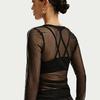 Nike T Shirts Women's Black Crew Neck Straight Fit