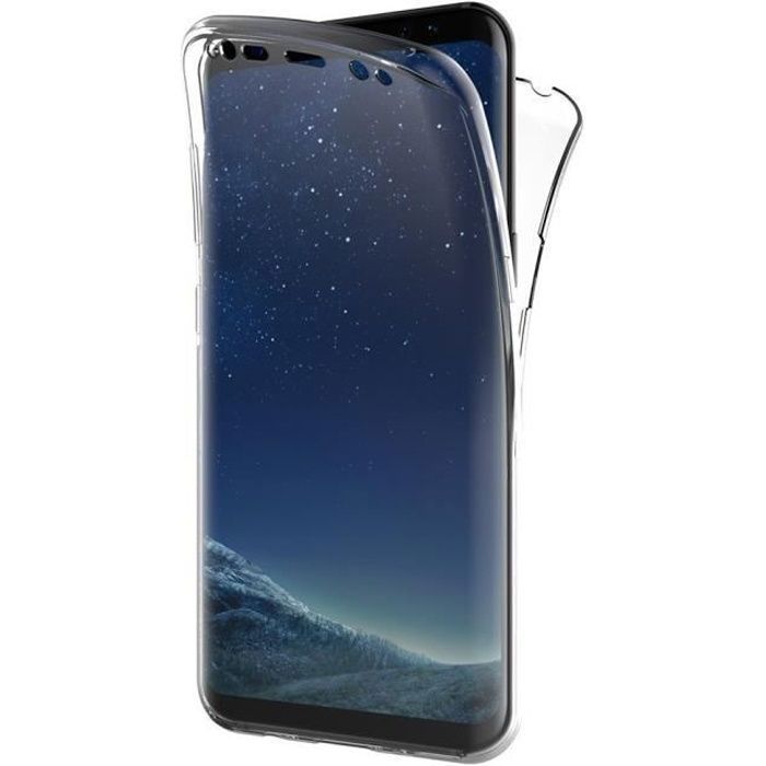 Coque pour Samsung Galaxy S8 -Housse Etui Gel TPU Intégrale Transparent Protection Avant Arrière Silicone Souple Phonillico®