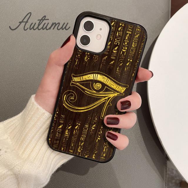 Чехол для телефона с египетскими иероглифами и символами для iPhone 11 12 13 14 Pro Max mini XR XS SE 2020 7 8 Plus Samsung S21 S22