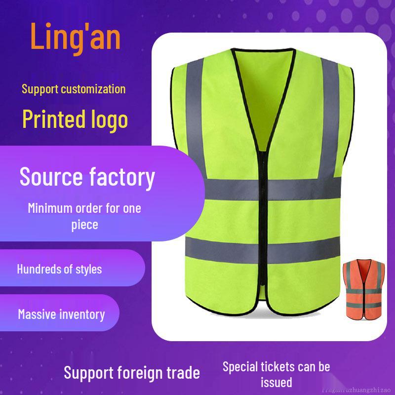Reflective Safety Vest with Reflective Strips for Construction and Traffic