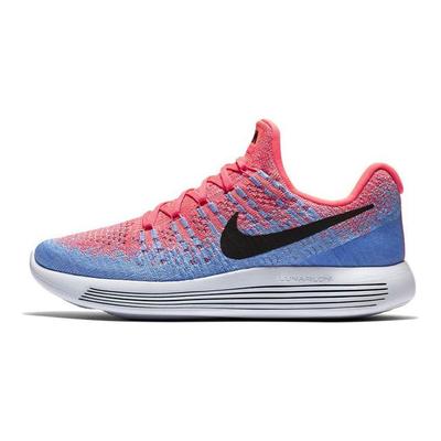 Женские кроссовки LunarEpic Low Flyknit 2 Hot Punch, разноцветные, алюминиевые, университетские, синие 863780-600
