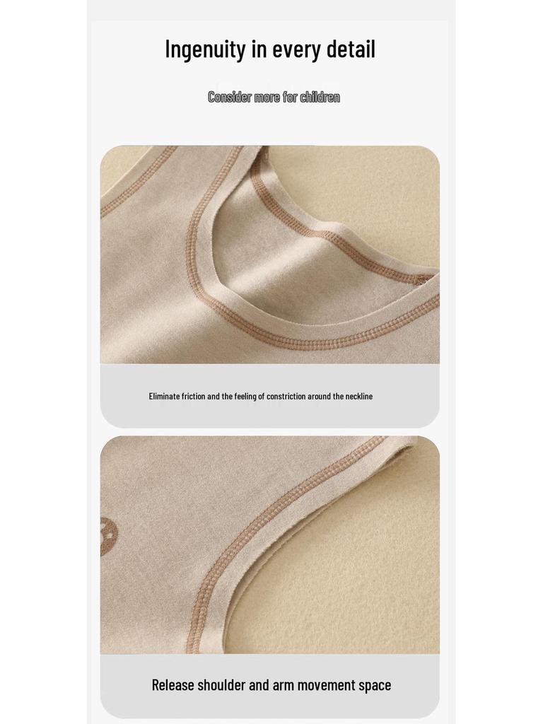 Kid's Cloud Wool Warm Vest - Close-fitting Base Layer