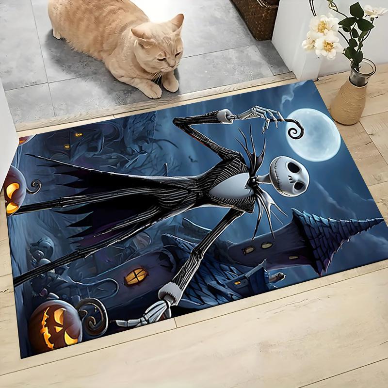 Nightmare Before Christmas Carpet Rug Soft Washable Anti Slip Home Living Room Sofa Mats Personalized Christmas Rug