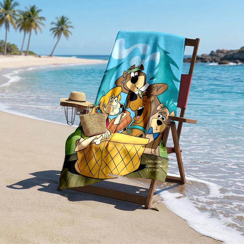 Yogi Bear Show Fashion Beach Towel: Ideal for Summer Adventures Soft, absorbent and quick drying suitable for swimming and bathing