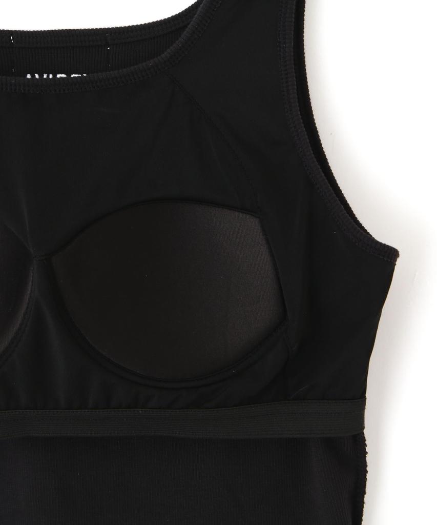 Avirex EMBROIDERY BRATOP Store Embroidered Bra Tank Size (Official Exclusive) Women's Top, Top, M, 010, Black, 783-4237601