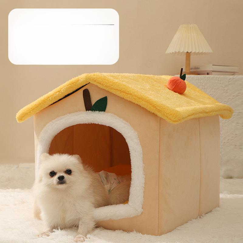 Можно разобрать и помыть серый домик для питомца, собачью будку, кровать для собаки, будку для питомца, универсальную палатку для кошки, собачью будку, кровать для собаки, домик для питомца Four Seasons