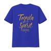 Женская футболка Tequila Is My Spirit Animal Черная 2XL винтажная стираная дышащая слегка универсальная уличная мода стильная мода