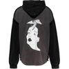 WE11DONE Washed Logo Pattern Printed Hooded Sweatshirt Men sweatshirt Black WD-TH2-24-809-U-BK