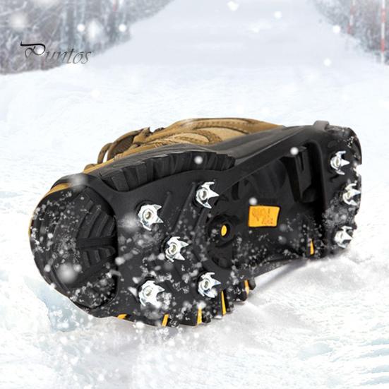 Нескользящие шипы для захвата Зимние захваты для ходьбы по льду Шипы для снегоступов Кошки для походных ботинок Обувь