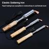 Инструмент для ремонта электроинструмента для ремонта Сварочный инструмент с деревянной ручкой Электрический паяльник Припой Сварка Наконечник зубила
