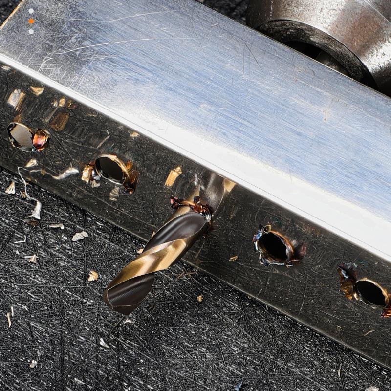 9Pcs Double-headed Bit Double-edged Metal Stainless Steel Ultrahard Iron Drill Steel Plate Iron Carpentry Drill Bit