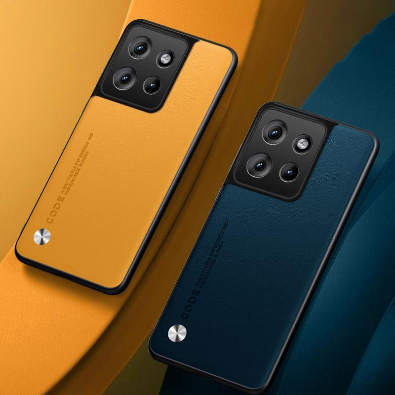 Plain PU Leather Case for Motorola Edge 50 Edge50 Fusion Ultra 50Pro 40 Neo Back Cover Matte Silicone Full Protection Case for Moto G85 S50 NEO G84