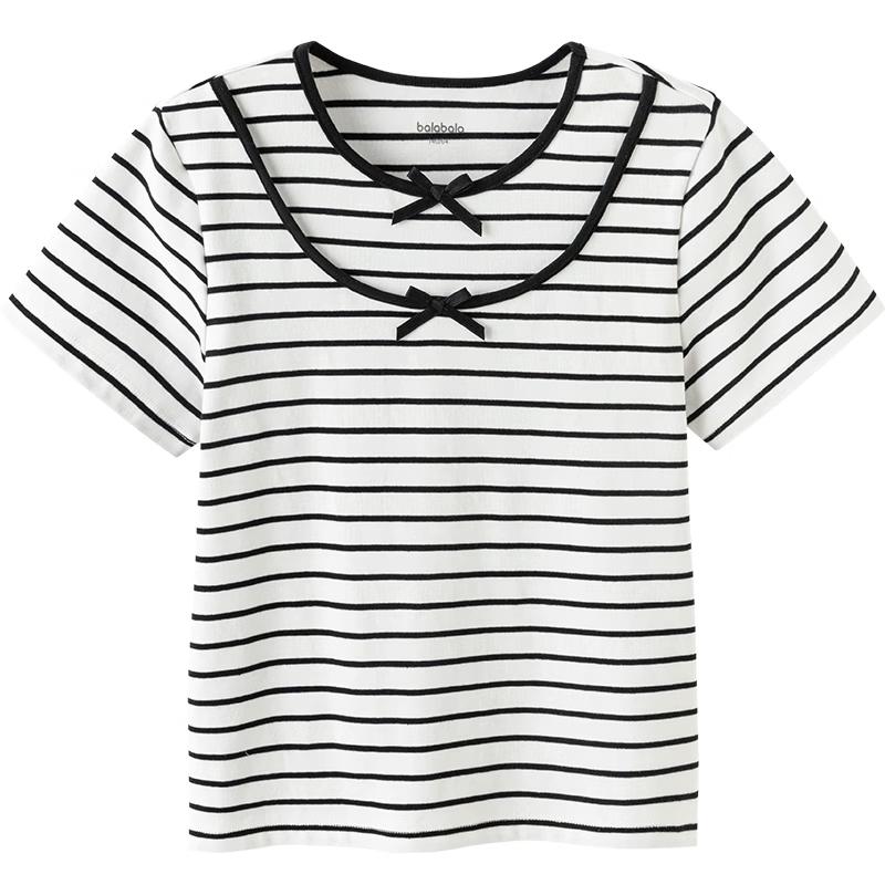 Girls' Sweet Short-Sleeved T-Shirt