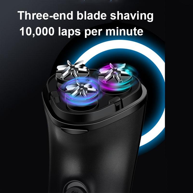 Новая электробритва, USB аккумуляторная бритва, мужская портативная бритва, бритва с тремя головками