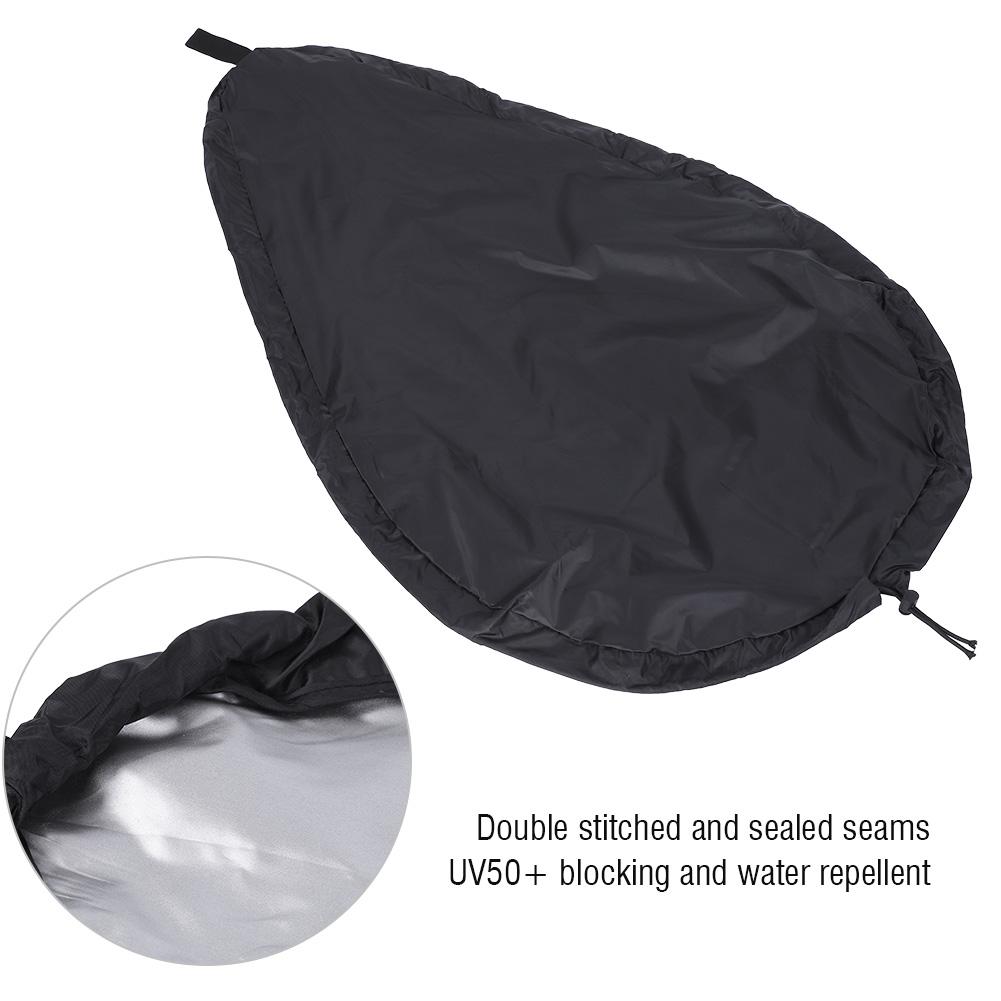 Чехол для кокпита Fit Blocking Kayak Canoe, защитный чехол для каяка, черный (XL)